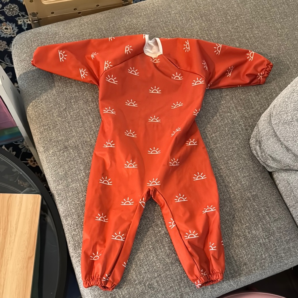Orange Full Body Baby Bib